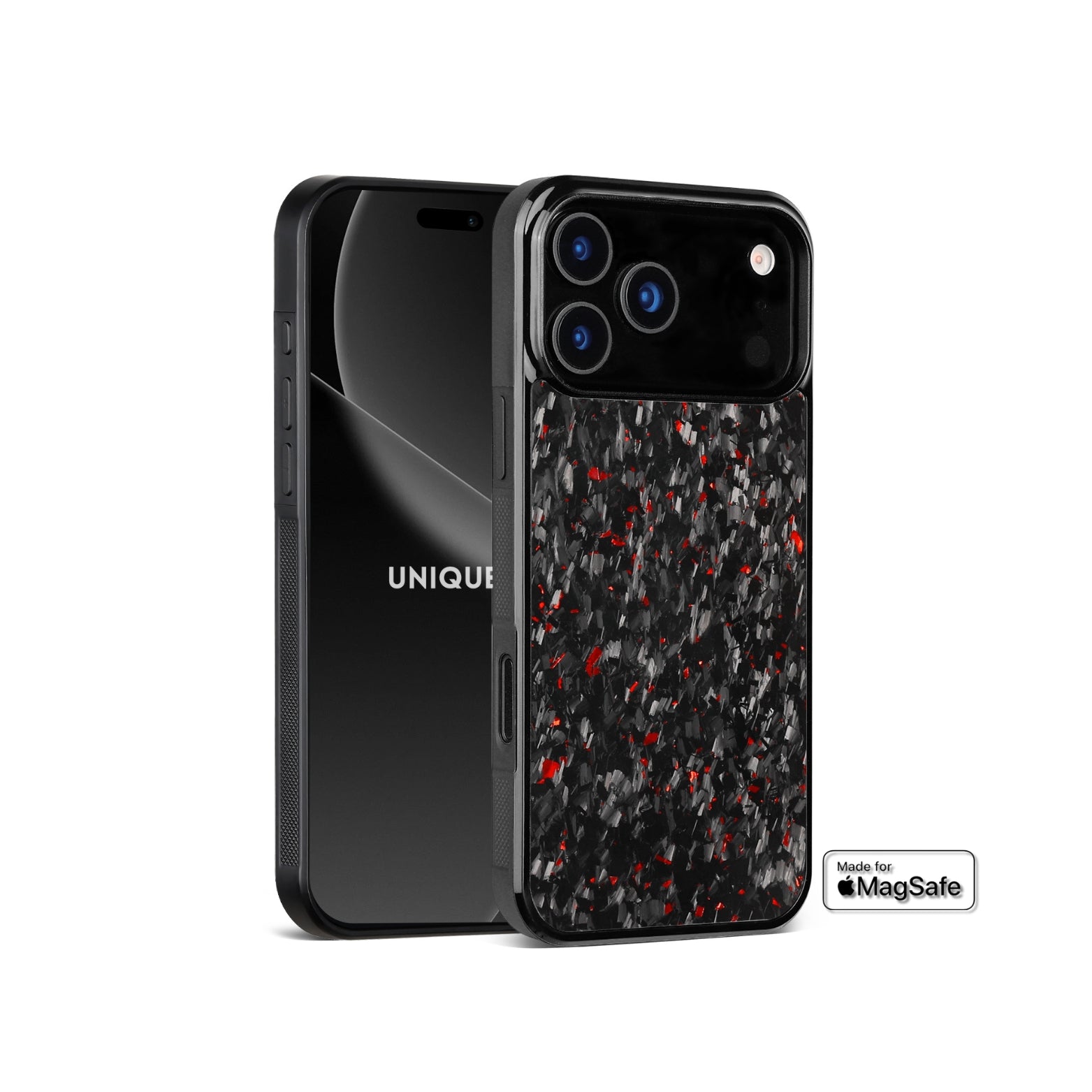 RED FORGED CARBON FIBER CASE